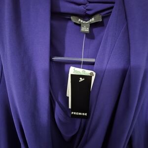 Premise Purple Drape Neck Top